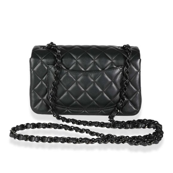 FULL SET - CHANEL Mini Classic Handbag (“So Black” - 21B) - Picture 3 of 16